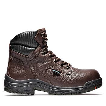 Timberland Női PRO TiTAN 6" Alloy Toe Vízálló Bakancs Sötét Barna